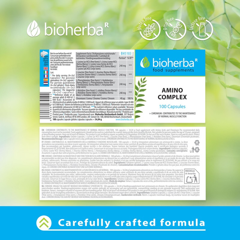 Amino Acid Complex Capsules - Essential Amino Acids Supplement 100