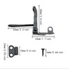 Toggle Latch Clamp ITROLLE 2 PCS Black Small Adjustable Metal