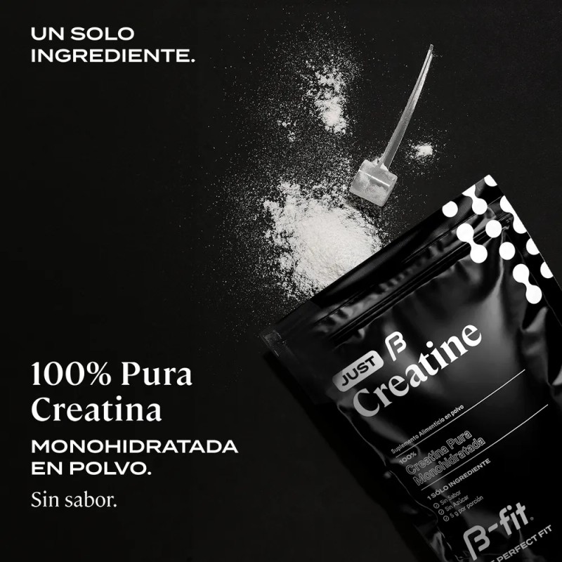 Creatina Monohidratada Creapure Just Creatine 600g B-fit Sabor Sin sabor