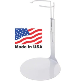 Kaiser Doll Stand 2001 - White Doll Stand for 6 1/2" to 10" Dolls and Action Figures (Best for 8" dolls)