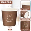 Gerrii 1000 Pcs Small Coffee Cups Paper Espresso Cups Disposable