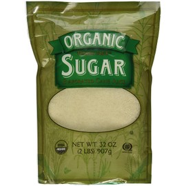 Trader Joe's Organic Sugar Evaporated Cane Juice Certified USDA Organic Certified Organic Quality Assurance International and Kosher (QAI) 2 Pound Bag (32 Oz)