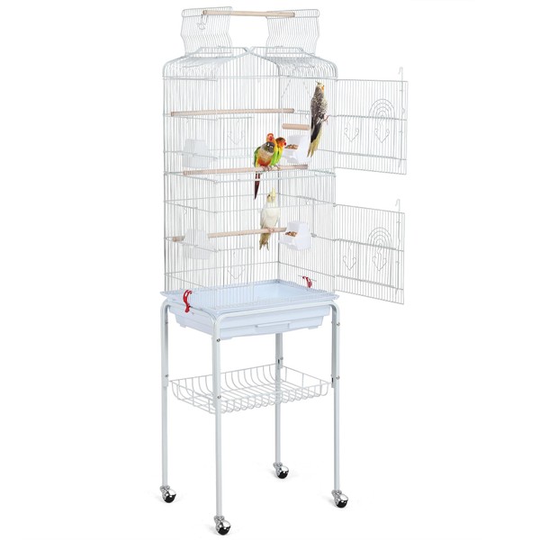 Yaheetech 64-inch Open Play Top Bird Cages for Parakeets Cockatiels
