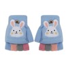 Faxianther Kids Cartoon Cat Rabbit Knitted Gloves, Students Winter Warm