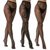 EVERSWE High Waist Fishnet Tights, Thigh High Suspender Stockings (AST3P-A,