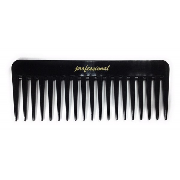 niavida Hair Comb Coarse Tooth Curling Comb Black 15 cm Afro Comb