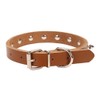 Aolove Basic Classic Adjustable Genuine Cow Leather Pet Collars for