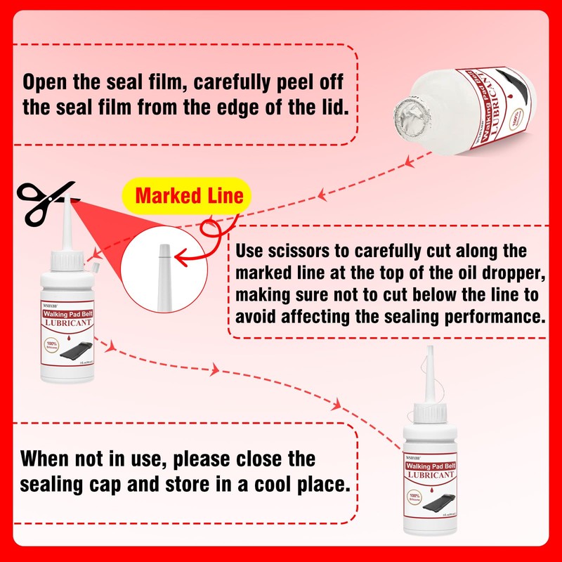 WSBXBB 2 Pack Walking Pad Belt Lubricants/Lubes, 6 fl oz,