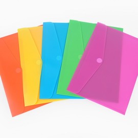 Simple color A4 file case blue 7ea
