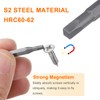 HARFINGTON 3pcs SQ2 Square Screwdriver Bit 5/32" Hex Shank 28mm
