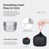 iBasingo Titanium Pot Pan Set Hanging Pot Camping Bowl Set