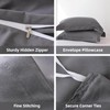 Soft Breathable Duvet Cover Twin Size - Luxury 100% Washed