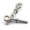8Pcs M8 Stainless Steel Eye Bolt with Nut and Washers
