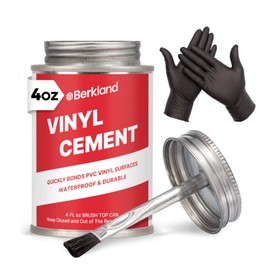 4 oz Vinyl Cement Glue - Vinyl Glue for Inflatables - Waterproof, Fast-Setting, Flexible Bond for Pool Liners, Vinyl Fabrics, Tarps