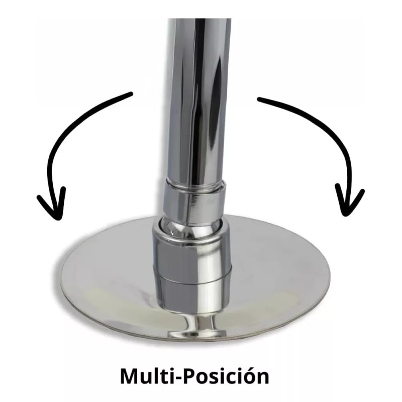 CNX Regadera Redonda De 4 Con Tubo De 40 Cm,