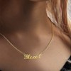Samantha Necklace Stainless Steel Script Nameplate Jewelry Women Girls Name