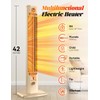 HETRAROOT 42INCH Outdoor Heater, 9 Heat Levels & 540Min Timer