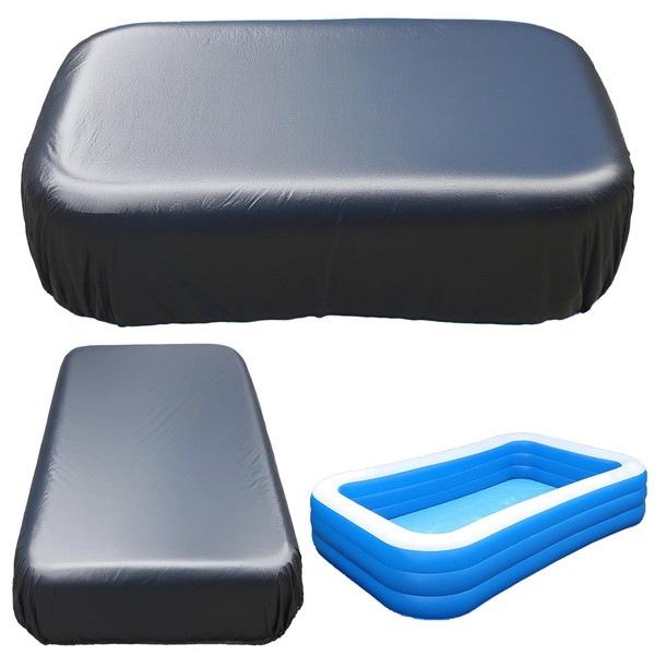 Inflatable Pool Cover Rectangular Fits Pool Under 130" L x