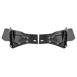 KUAFU Front Outer Bumper Bracket Compatible with 2008-2010 Ford F250 F350 F450 F550 Super Duty 8C3Z17B836A FO1067174 8C3Z17B837A FO1066174 Front Bumper Mounting Support Steel Primed Black Pair