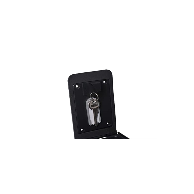 Pavo Premium Combination Safe Box-Wall Mounted-with Handy Key Hook Included-Black,