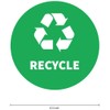 Recycle & Trash Decals (8.5 in) - Waterproof