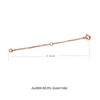 14K Solid Gold Chain Necklace Extender 2 Inch, Delicate Durable