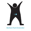 5-Pack Non-Flex Sturdy Plastic Button Pant Extender - Extra 1"