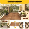 36 Pack Hardwood Interlocking Patio Deck Tiles, Wood Interlocking Flooring
