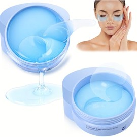 Mascarilla Hidratante Antiarrugas y Antiojeras,120 PCS Mascarillas de Colageno para Ojos, Parches Acido Hialuronico, Bolsas y Arrugas, Parche para Ojos Hidrogel,Regalos de San Valentín