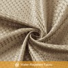 Craidlela 3 in 1 Shower Curtain Set, Beige Waffle Shower