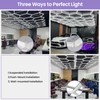 X-Litall Dimmable Hexagon Garage LED Lights, 5-Pack 17280LM 6500K