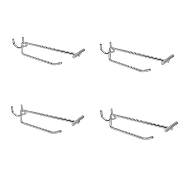Unbranded 4'' Pegboard Flip End Scanner Hooks Slatgrid Slatwall Retail