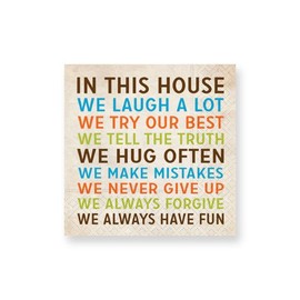 Design Design House Cocktail Napkins, 5", Multicolor