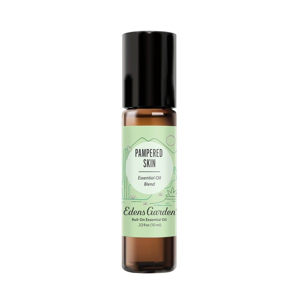 Edens Garden Pampered Skin Essential Oil Blend 100% Pure & Natural Premium Best Recipe Therapeutic Aromatherapy Blend 10 ml Roll-On
