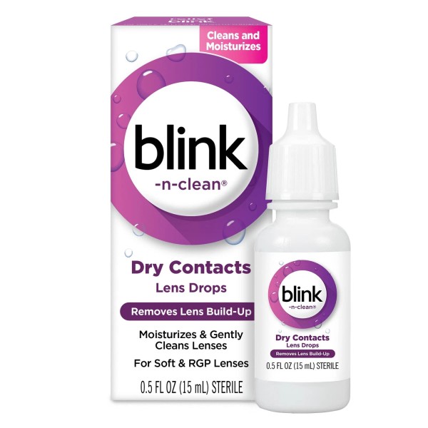 Wlrapsky blink-n-clean Lens Drops for Soft & RGP Lenses, 0.5
