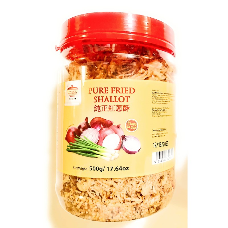 Tean’S Gourmet Pure Fried Shallot 17.64 Oz And 1 Soy