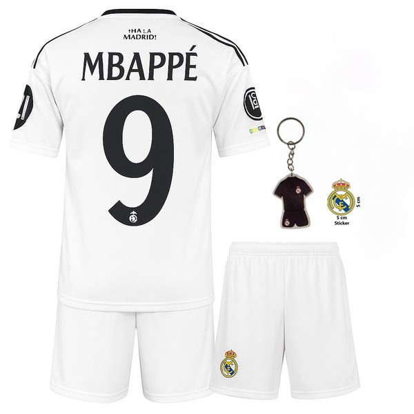 Qycksouth Mbappé #9 Jersey for Children Set 2024 - White