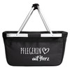 Huuraa Einkaufskorb Pflegerin mit Herz Geschenk 20 Liter Black Pflegerin
