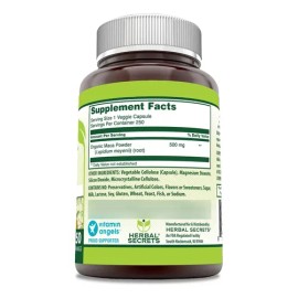 Herbal Secrets Maca 500 Mg 250 Cápsulas Vegetales