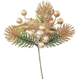 Save Dollar Stores Reindeer Gold Berry Pick for Christmas Decorations