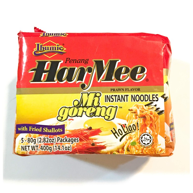 Ibumie Penang Instant Noodles(Prawn Flavor)(5X 2.82 Oz)-2 Pack
