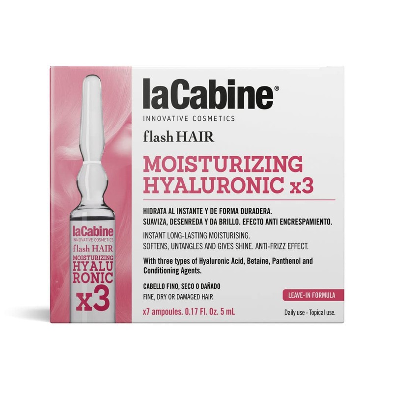 Lacabine Caja de Ampolletas Capilares Flash Hair Moisturizing Hyalironic X3