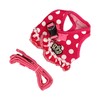 Dog Harness Leash Adjustable Escape Proof Breathable Safe Dots Design