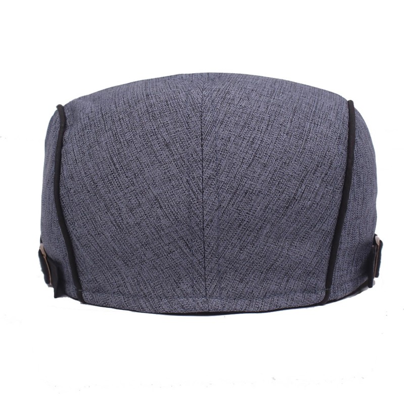 HNJKJEU Peaked Caps for Men Flat Cap Adjustable Cotton Flat