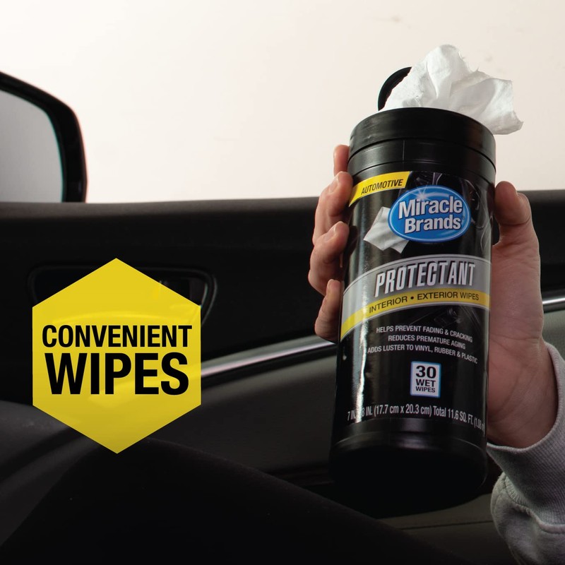 Miracle Brands Auto Protectant Wipes - 30 Count, Clean &