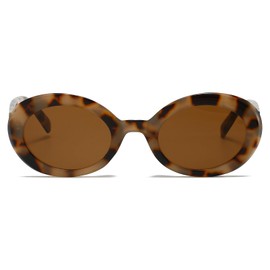 YAMEIZE Retro Style Oval Sunglasses for - Women Men Vintage Oversized Oval Eyewear Vintage Shades Outdoor