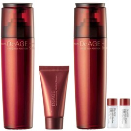 [Charmzone] De Age Red Addition 2 KIND SET - Skin Toner 130ml, Emulsion 130ml, Control Cream 15ml Plus Free Travel Size ( Skin Toner 7ml and Emulsion 7ml )
