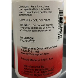 Dr. CHRISTOPHER'S, Cleanse False Unicorn and Lobelia - 100 vegicaps