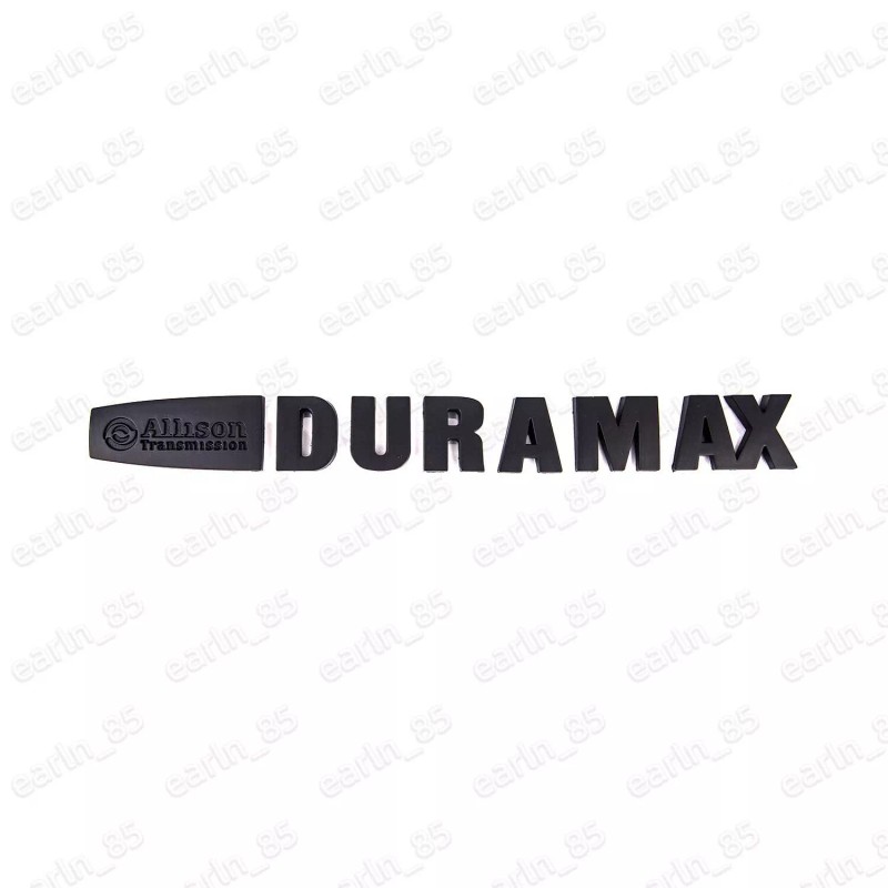 GM 1x Matte Black Allison Transmission Duramax Hood Emblem Badge