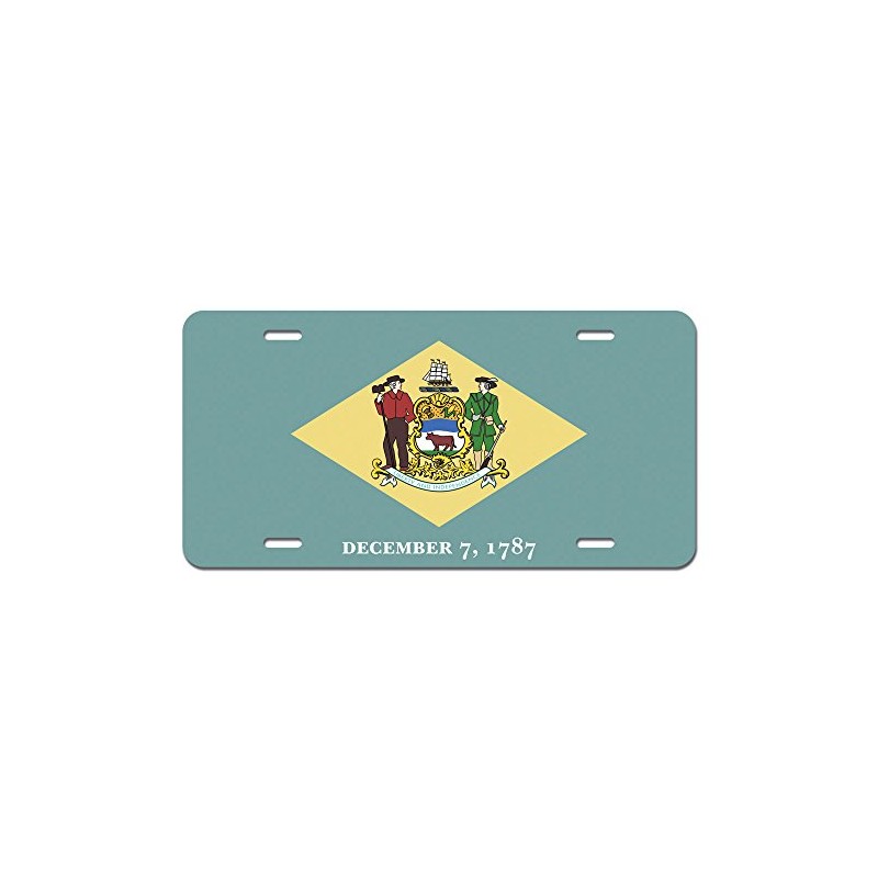 GRAPHICS & MORE Delaware State Flag Novelty Metal Vanity License